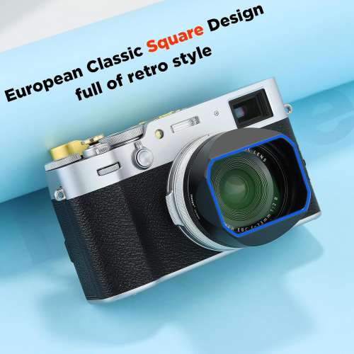Haoge LH-X54B / LH-X54W Square Hood And UV Filter For FujiFilm Fuji X70 / X100