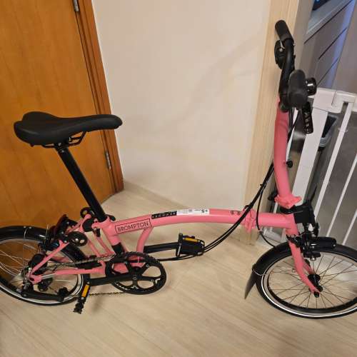 BROMPTON C Line EXPLORE (MLL 12S) 12速 Flamingo Pink 粉紅色摺疊單車