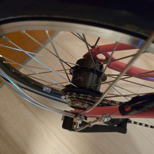 BROMPTON C Line EXPLORE (MLL 12S) 12速 Flamingo Pink 粉紅色摺疊單車