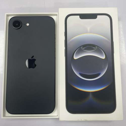 99%New iPhone 16e 128GB 黑色 電池健康94% 香港行貨 全套有盒有配件 自用首選超值