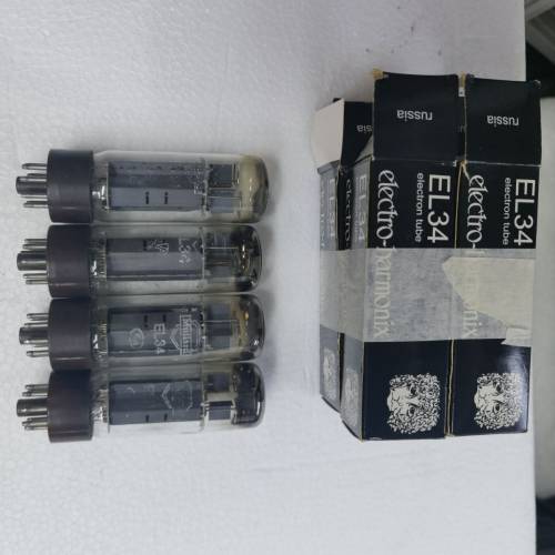 Mullard（大盾）EL34 古董功率电子管4隻