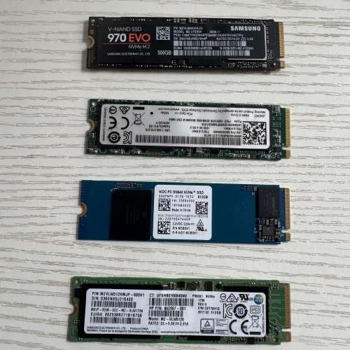 📌 屯門兆康站交收｜4條M.2 NVMe 512GB SSD｜全部正常已測試！