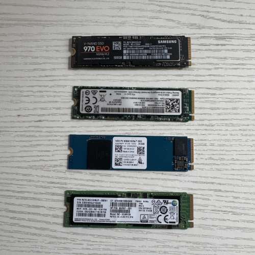 📌 屯門兆康站交收｜4條M.2 NVMe 512GB SSD｜全部正常已測試！