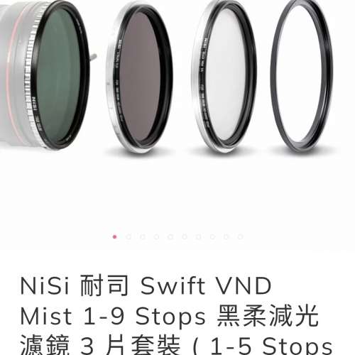 Nisi vnd 1-5 nd 41/4黑柔套裝 82mm 3镜一袋