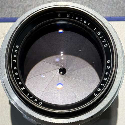 Zeiss Jena Biotar 75mm f1.5 late version M42 mount lens