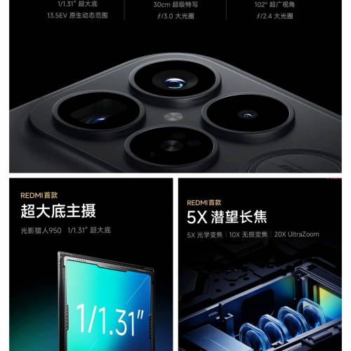 【國恒商城】▀▀ Redmi 紅米K90 Pro MAX ▀▀ 6.9吋大屏 第五代驍龍8至尊版 三揚...