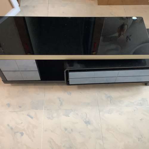 電視櫃 可伸縮 可拆式 黑色 tv stand tv cabinet
