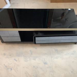 電視櫃 可伸縮 可拆式 黑色 tv stand tv cabinet