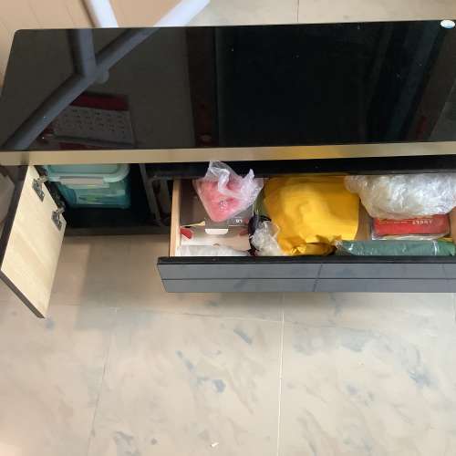 電視櫃 可伸縮 可拆式 黑色 tv stand tv cabinet