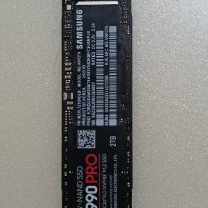 Samsung 2TB 990 PRO PCle 4.0 NVMe M.2 SSD 90%New