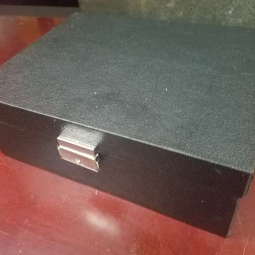 黑色皮革收納箱