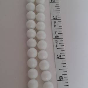 白瑪瑙車角度12mm16寸珠串，no.11.6.26。