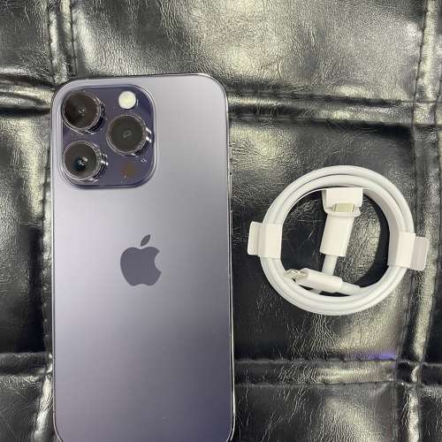 99%New iPhone 14 Pro 256GB 紫色 香港行貨 電池效能100% 有配件 自用首選超值