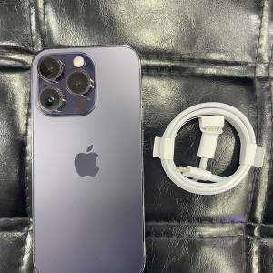 99%New iPhone 14 Pro 256GB 紫色 香港行貨 電池效能100% 有配件 自用首選超值
