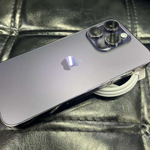 99%New iPhone 14 Pro 256GB 紫色 香港行貨 電池效能100% 有配件 自用首選超值
