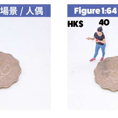 1:64 比例的男性模型人偶