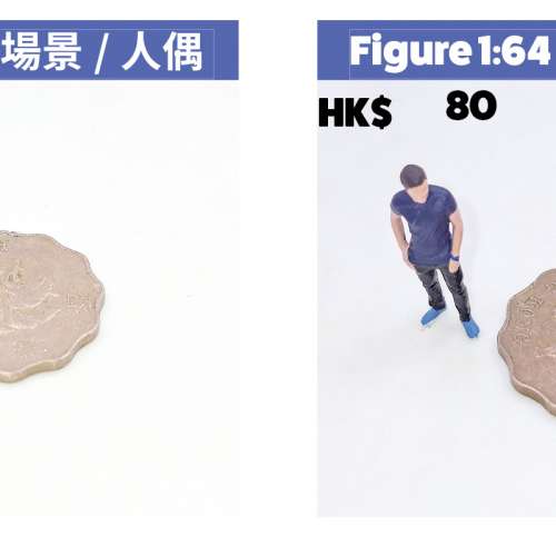 1:64 比例的男性模型人偶