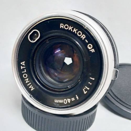 Minolta Rokkor-QF 40mm f1,7 (拆自 hi-matic E) 已改 m42-牙(要配合 對焦筒用)