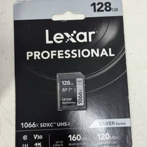 Laxar 1066x 128GB v30 SD Card R:160 W:120