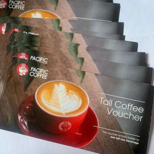(3張$100) Pacific Coffee Coupon Tall Coffee Voucher 大杯裝咖啡 兌換券 可換 ta...