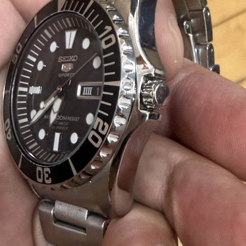 【絕版經典】Seiko 5 Sports SNZF17 精工海膽（黑水鬼造型/自動機械錶）😆 $888