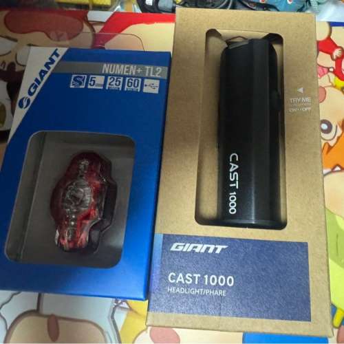 Giant Numen TL2 尾燈+Cast1000 頭燈單車頭尾燈