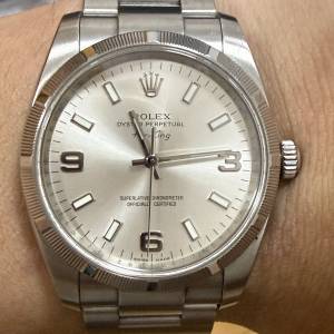 好𠃊新淨😆 Rolex 114210 air-king 888行貨 出世咭 紅牌 原裝盒 皮套 買單 平X到笑...