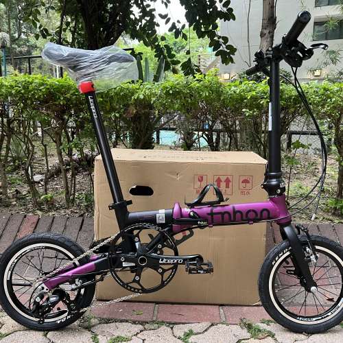 FNHON 1402 二代 FGA 1403 鋁合金車架 外3速 14吋 折叠車 送叮叮水架前後蛙燈