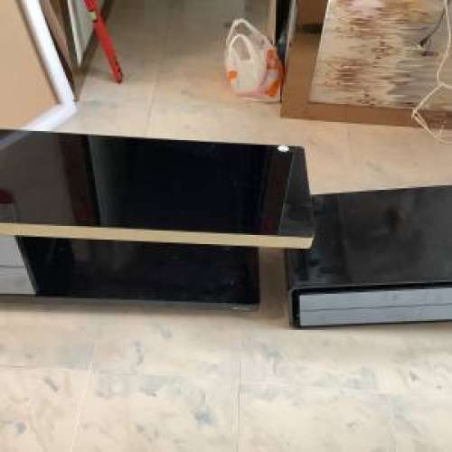 電視櫃 可伸縮 可拆式 黑色 tv stand tv cabinet