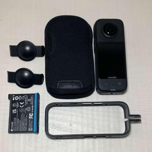 [觀塘實體店] 二手 Insta360 X3 (連保護邊框+鏡頭保護套) 行貨 *S72423* | Insta360...