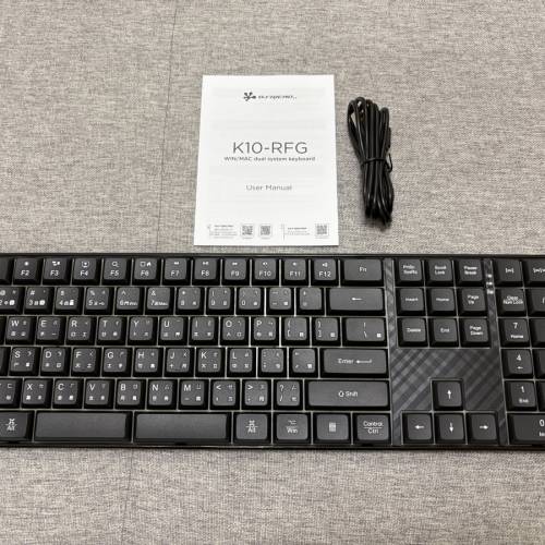 B.FRIEND K10 2.4G 藍牙無線+有線三模發光充電式鍵盤 (中文版)