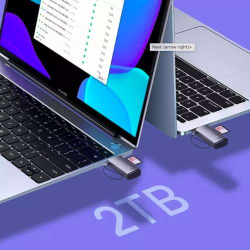 Baseus Lite Series 2-in-1 (Dual Slot) USB 3.0 SD/TF Card Reader-High Speed