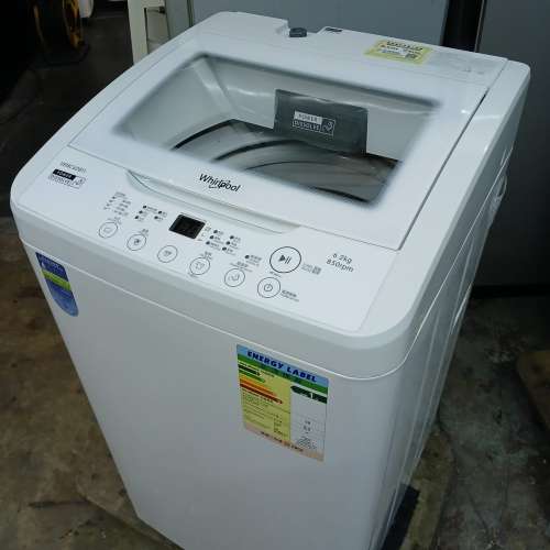 9成新Whirlpool惠而浦珍珠白洗衣機