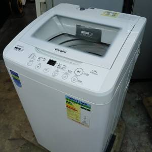 9成新Whirlpool惠而浦珍珠白洗衣機