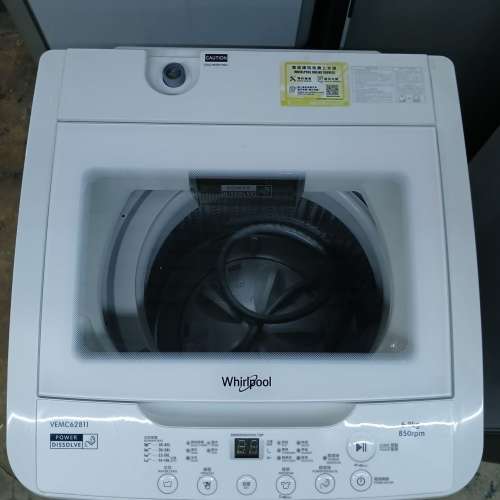 9成新Whirlpool惠而浦珍珠白洗衣機