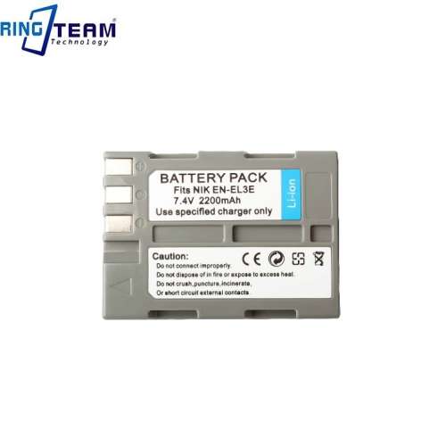 RingTeam EN-EL3 /EN-EL3a / EN-EL3e Lithium-Ion Battery Pack With LCD Display USB