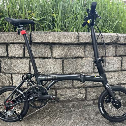 亮光黑色 2026 新款 JAVA NEO 3速 桶軸碟剎 14吋 鋁合金折叠車 （ 三折叠小布 國布...