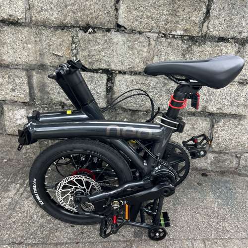 亮光黑色 2026 新款 JAVA NEO 3速 桶軸碟剎 14吋 鋁合金折叠車 （ 三折叠小布 國布...