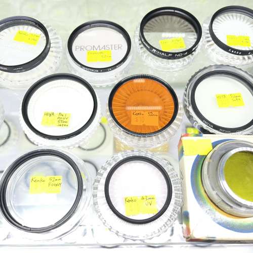 清貨價,低至$10,買三送一,大量名廠B+W, HOYA, Kenjiz, Vivitar, Marumi 等日本、德...