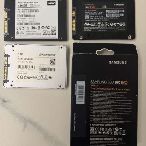 [詳情請看內文] 四隻2.5吋SATA SSD