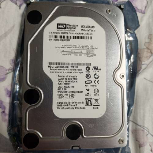 WD 640GB HD