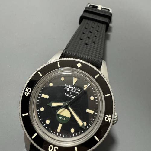 Blancpain Fifty Fathoms SCUBA X Swatch 聯名款 寶珀50噚 獨一無二魔 改升級