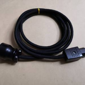 德國棉布三芯電源線2m