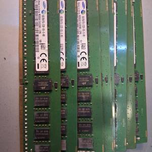 SAMSUNG 8GB PC4-2133P ECC RAM 8條64gb