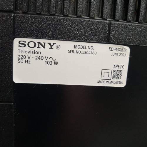 SONY KD-43X81K 43寸高階4K電視(90%新100%全正常,靓仔小用）
