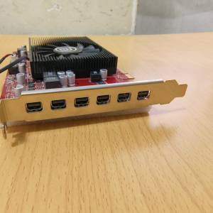 新淨 Radeon R7 350 4GB GDDR5 6 Mini DP 專業顯示卡 (6個 Mini DisplayPort)