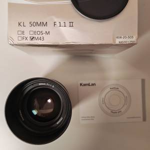 Kamlam 50mm f1.1 M43鏡頭