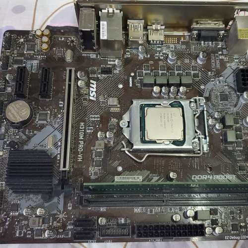 Intel Core i3-8100 cpu + MSI H310M PRO-VH mATX + ADATA 8GB DDR4-2400 ram
