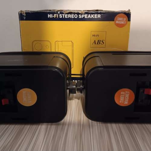 ABS AB-338 Hi-Fi 立體聲喇叭［表面雖有刮痕但輸出完全無問題]