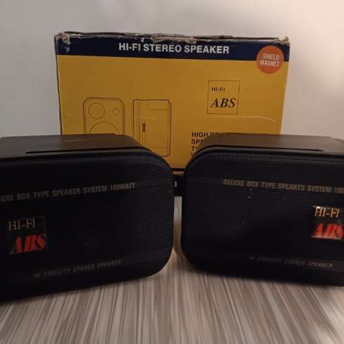 ABS AB-338 Hi-Fi 立體聲喇叭［表面雖有刮痕但輸出完全無問題]